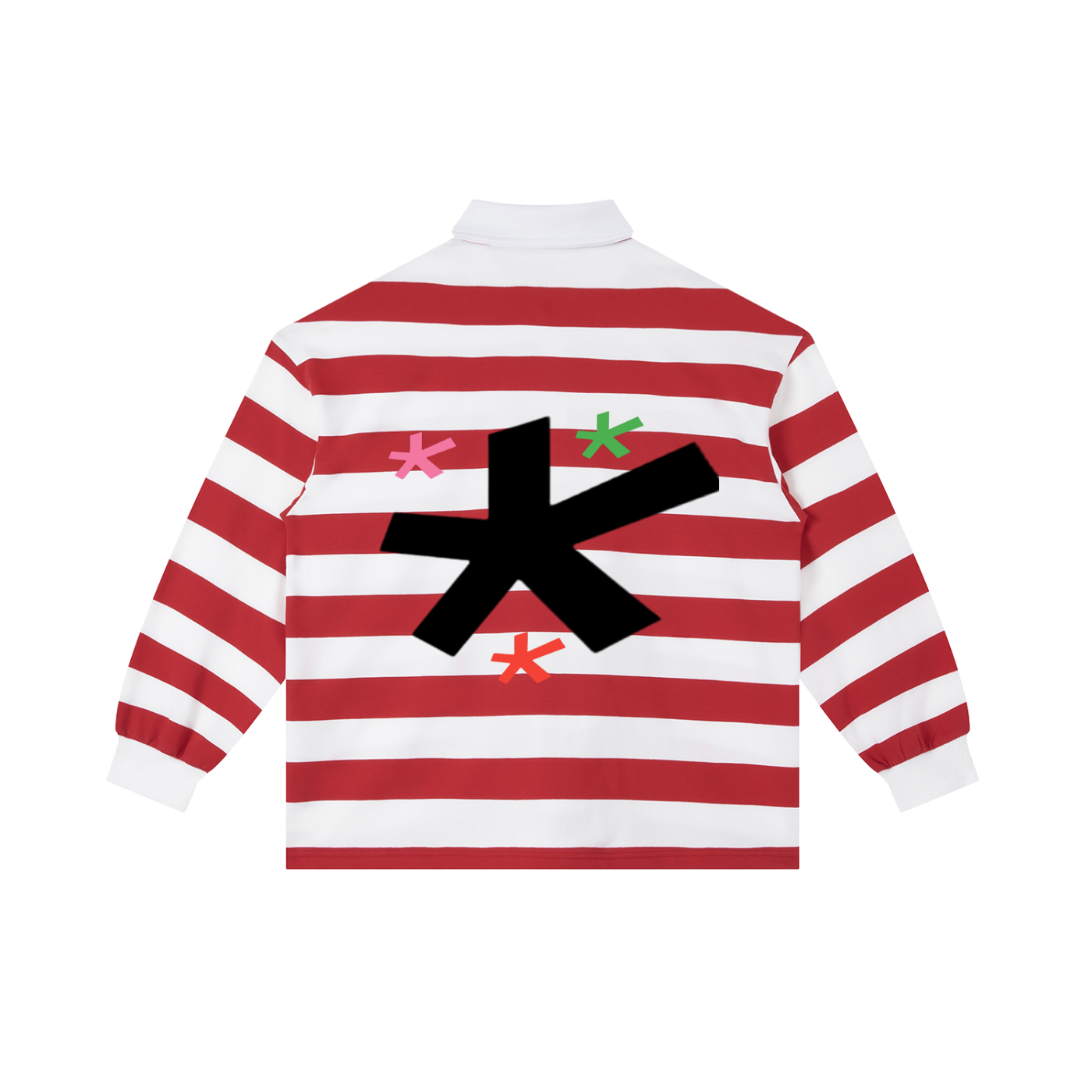"Where's Savior " V1 Striped Rugby Shirt