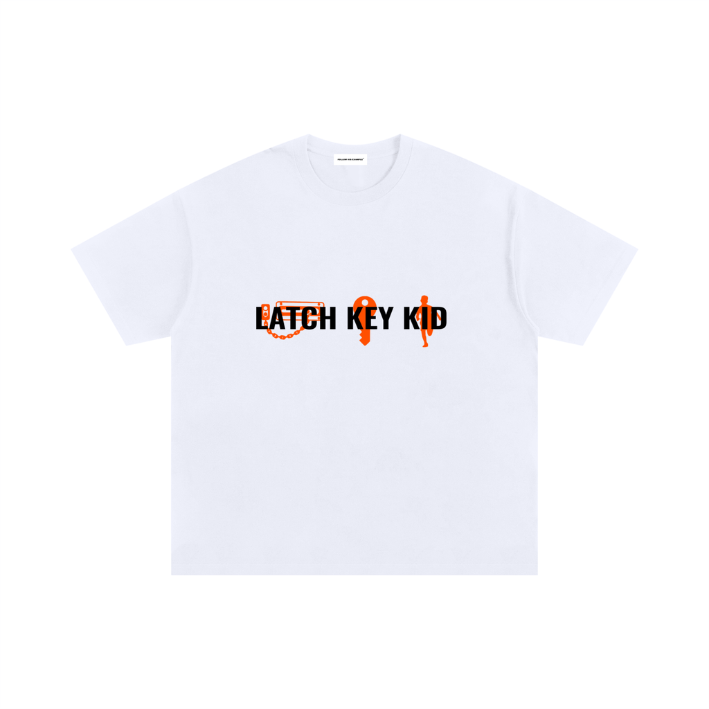LATCH KEY KID WHITE GRAPHIC T-Shirt