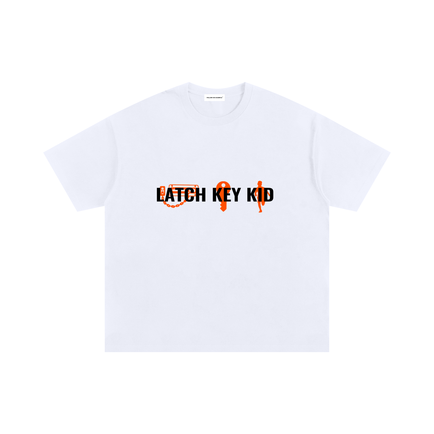 LATCH KEY KID WHITE GRAPHIC T-Shirt