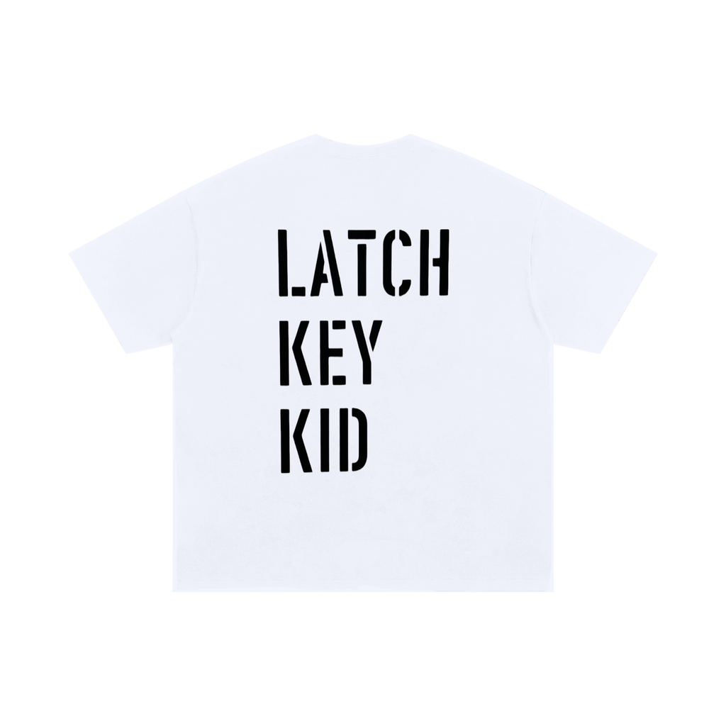 LATCH KEY KID WHITE GRAPHIC T-Shirt