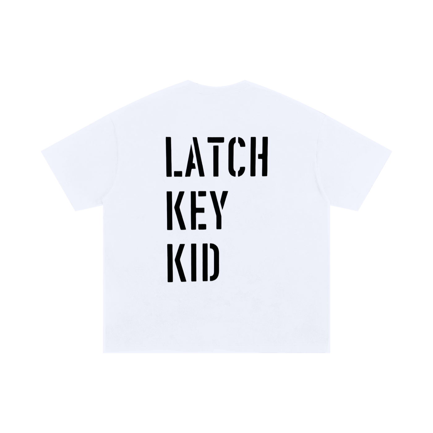 LATCH KEY KID WHITE GRAPHIC T-Shirt